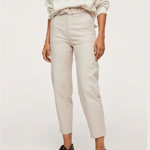 NWOT 100% Cotton Mango Khaki Utility Pants